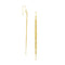 14k Yellow Gold Multiple Asymmetrical Chain Drop Earrings